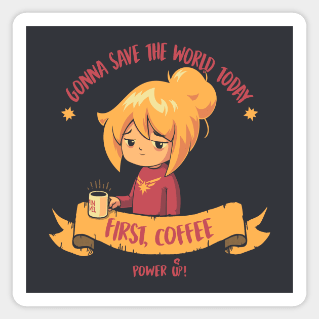 COFFEE POWER Sticker by teesgeex